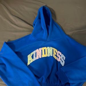 Colorful cropped hoodie